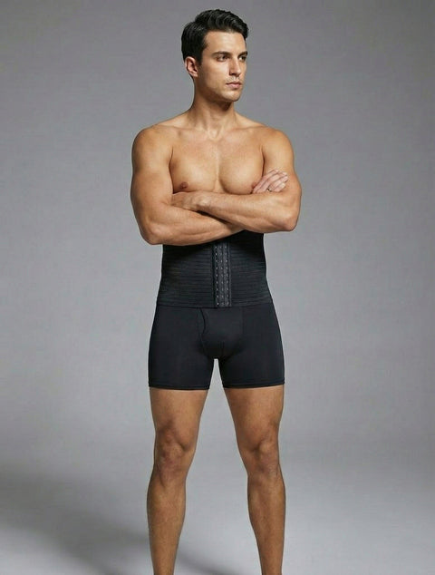 Short Gainant Taille Haute Compression Respirant Avec Coussinets De Hanche Amovibles Pour Hommes - CurvyPower