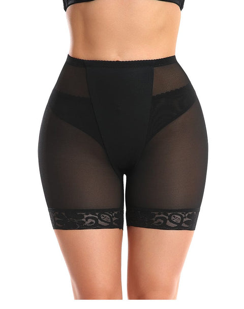 CurvyPower | Be You ! Noir / S Short Gainant Dentelle Push-Up Fessier Avec Rembourrage Pour Femmes