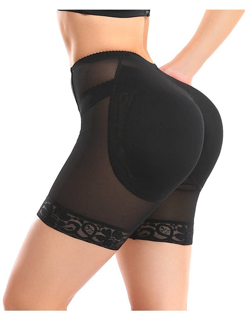 Short Gainant Dentelle Push-Up Fessier Avec Rembourrage Pour Femmes - CurvyPower