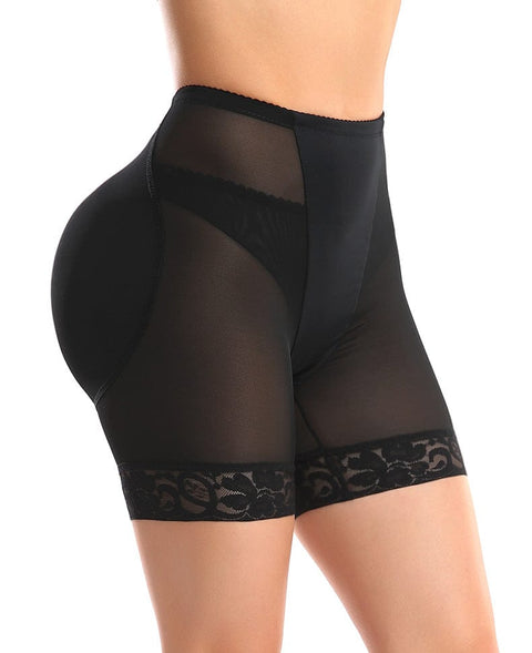 Short Gainant Dentelle Push-Up Fessier Avec Rembourrage Pour Femmes - CurvyPower