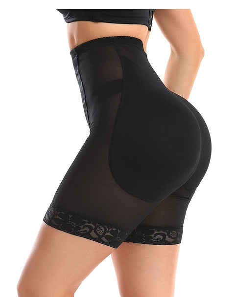 Short Gainant Dentelle Remonte-Fesses Avec Coussinets Amovibles Pour Femmes - CurvyPower