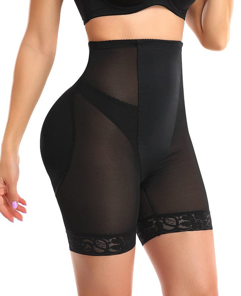 Short Gainant Dentelle Remonte-Fesses Avec Coussinets Amovibles Pour Femmes - CurvyPower