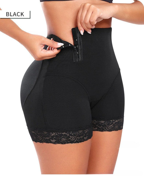 Short Gainant En Dentelle Avec Fermeture Par Boucle Latérale Pour Femmes - CurvyPower