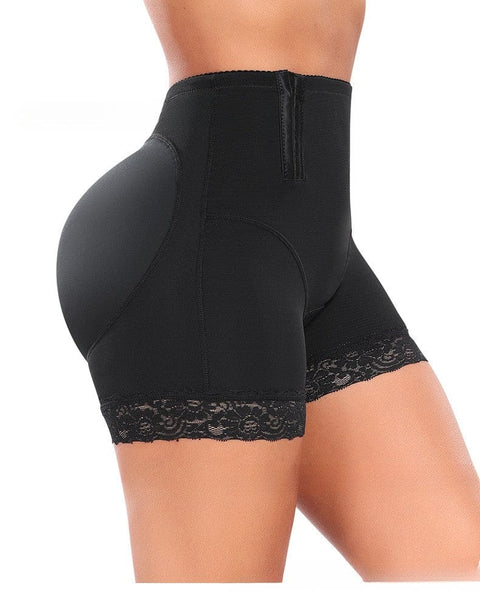 Short Gainant En Dentelle Avec Fermeture Par Boucle Latérale Pour Femmes - CurvyPower