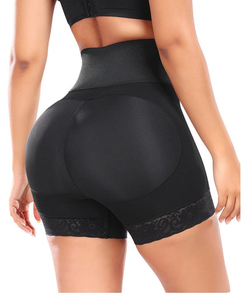 Short Gainant Remonte-Fesses en Dentelle Ventre Plat Pour Femmes - CurvyPower