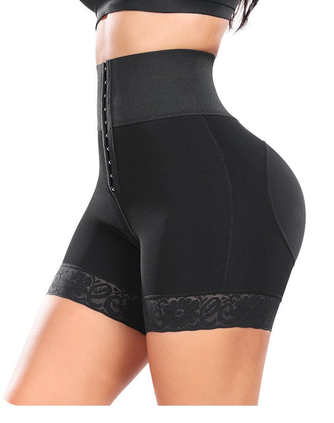 Short Gainant Remonte-Fesses en Dentelle Ventre Plat Pour Femmes - CurvyPower