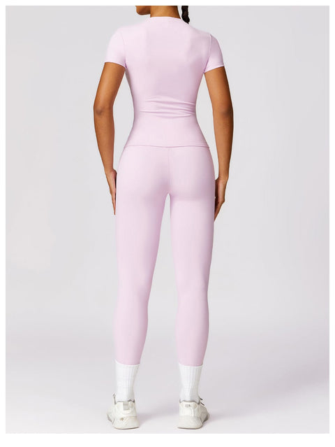 CurvyPower | FR Hauts & Tops T-Shirt de Sport Gainant Séchage Rapide Manches Courtes Pour Femmes