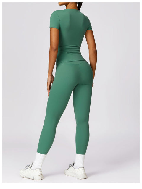 CurvyPower | FR Hauts & Tops T-Shirt de Sport Gainant Séchage Rapide Manches Courtes Pour Femmes