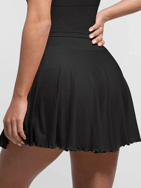 Jupe de Tennis Sport avec Short Intégré et Poches Pour Femmes - CurvyPower