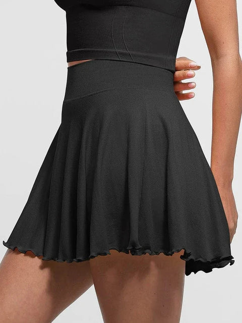 Jupe de Tennis Sport avec Short Intégré et Poches Pour Femmes - CurvyPower