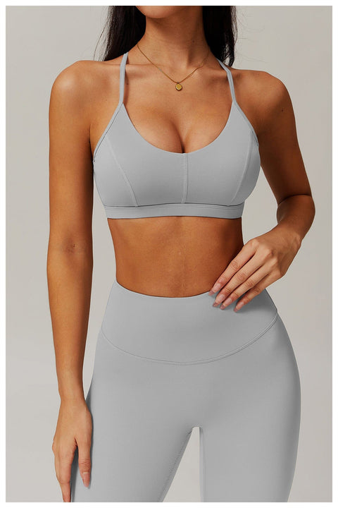 Brassière De Sport Maintien Fort Avec Coussinets Amovibles Pour Femmes - CurvyPower