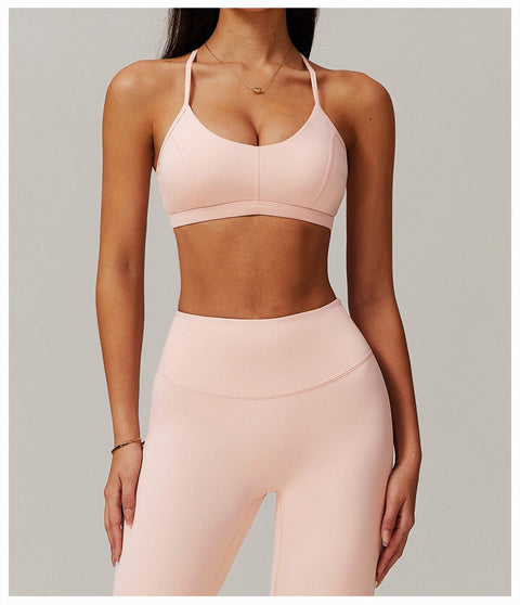 CurvyPower | Be You ! UK Sports Bra Pink / S Brassière De Sport Maintien Fort Avec Coussinets Amovibles Pour Femmes
