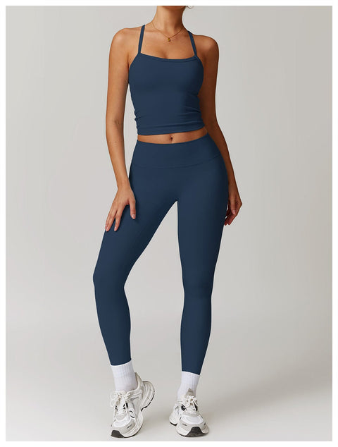 CurvyPower | Be You ! UK Tank Top Blue / S Caraco Gainant Sans Manches À Fines Bretelles Pour Femmes