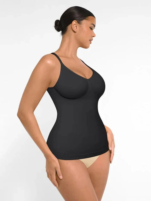 Débardeur Gainant Sans Couture Ventre Plat Avec Soutien-Gorge Intégré Pour Femmes - CurvyPower
