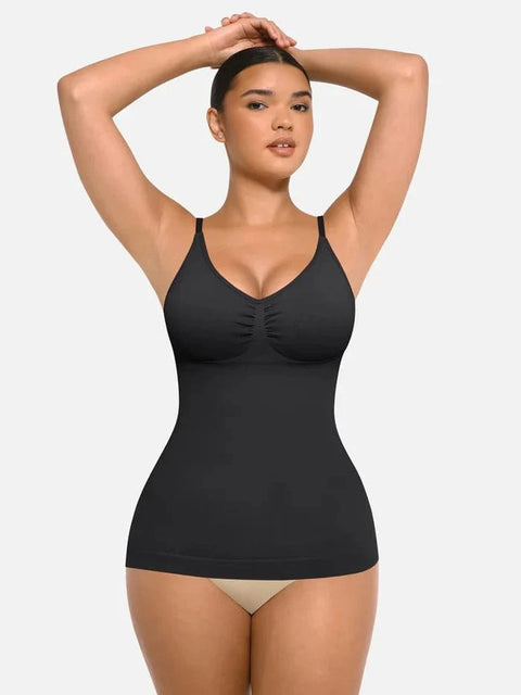 Débardeur Gainant Sans Couture Ventre Plat Avec Soutien-Gorge Intégré Pour Femmes - CurvyPower