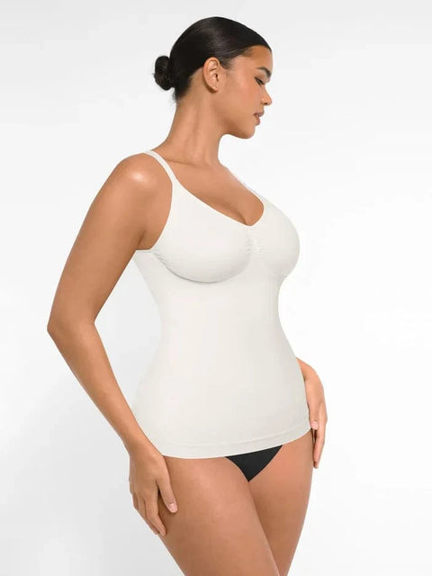 Débardeur Gainant Sans Couture Ventre Plat Avec Soutien-Gorge Intégré Pour Femmes - CurvyPower