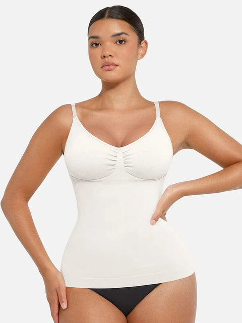 Débardeur Gainant Sans Couture Ventre Plat Avec Soutien-Gorge Intégré Pour Femmes - CurvyPower