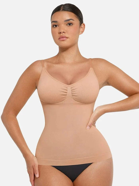 Débardeur Gainant Sans Couture Ventre Plat Avec Soutien-Gorge Intégré Pour Femmes - CurvyPower