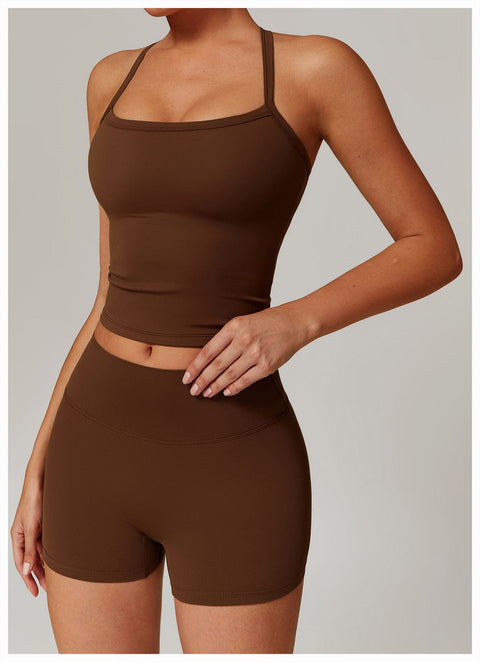 CurvyPower | UK Tank Top Women's Spaghetti Strap Cami Sleeveless Shaping Tank Top