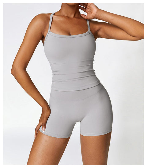 Caraco Gainant Sans Manches À Fines Bretelles Pour Femmes - CurvyPower