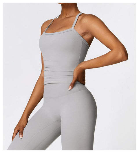 Caraco Gainant Sans Manches À Fines Bretelles Pour Femmes - CurvyPower