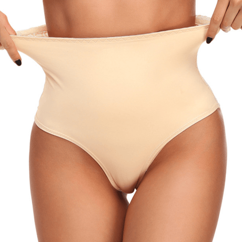 String Gainant Sans Couture Taille Haute Pour Femmes - CurvyPower