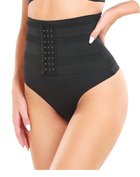 CurvyPower | FR Underwear Gaine Ventre Plat Taille Haute avec Fermeture à Crochets Pour Femmes