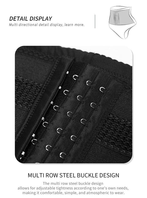 CurvyPower | FR Underwear Gaine Ventre Plat Taille Haute avec Fermeture à Crochets Pour Femmes