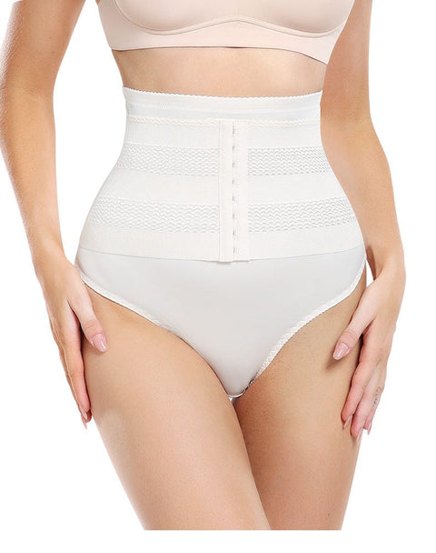 CurvyPower | FR Underwear Gaine Ventre Plat Taille Haute avec Fermeture à Crochets Pour Femmes