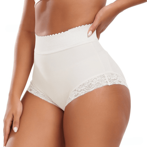 Culotte Gainante Taille Haute En Dentelle Pour Femmes - CurvyPower