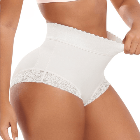 Culotte Gainante Taille Haute En Dentelle Pour Femmes - CurvyPower