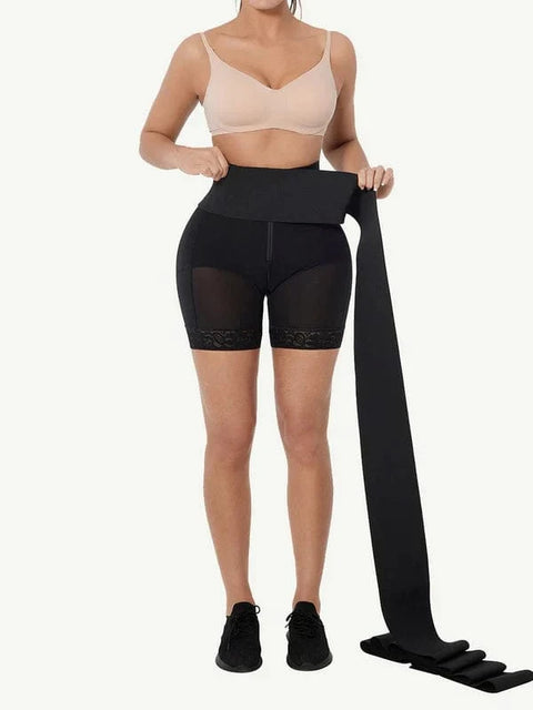 CurvyPower | FR Waist Trainer Gaine Short Remonte-Fesses Ventre Plat Avec Bande Élastique