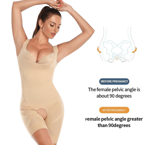 Body Gainant Buste Ouvert et Entrejambe Ouvert Pour Femmes - CurvyPower