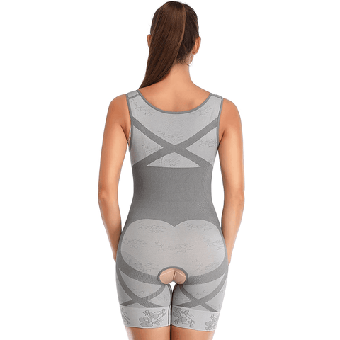 Body Gainant Buste Ouvert et Entrejambe Ouvert Pour Femmes - CurvyPower