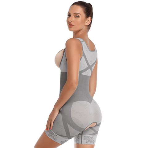 Body Gainant Buste Ouvert et Entrejambe Ouvert Pour Femmes - CurvyPower