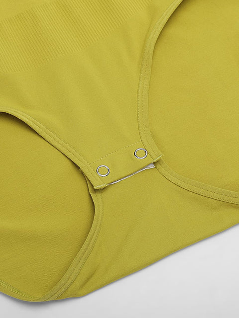 Body Gainant Sans Couture Ventre Plat Col Rond Pour Femmes - CurvyPower