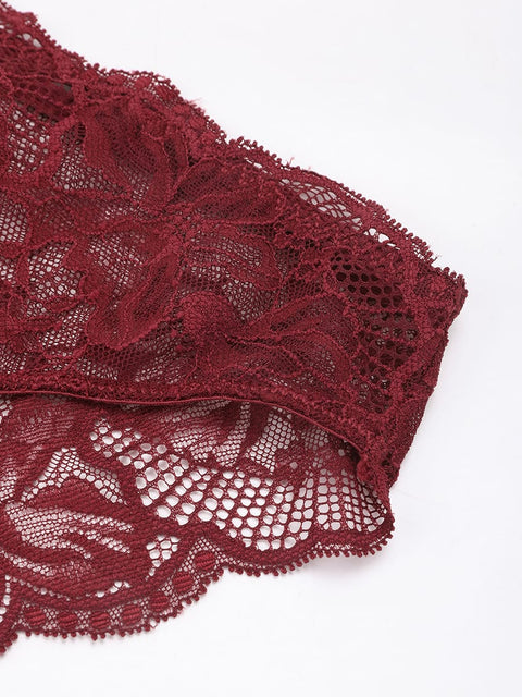 Culotte Dentelle Taille Basse à Entrejambe en Coton Antibactérien - CurvyPower