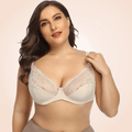 CurvyPower | Be You ! Beige / 40/90E Oversized  Full Cup Lace Bra