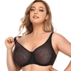 CurvyPower | Be You ! Black / 36B Sheer Mesh Push Up Plus Size Bra