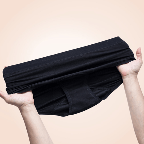 CurvyPower | Be You ! Black Seamless Leak Proof High Waist Panty