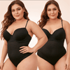 CurvyPower | Be You ! bodysuit Black Cross-Border Backless Bodysuit Thong Lingerie
