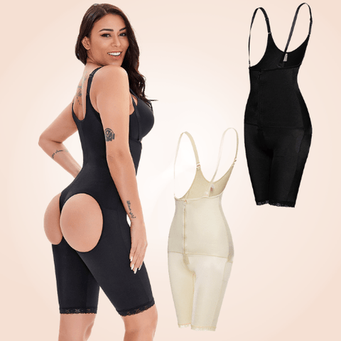 CurvyPower | Be You ! bodysuit Exposed Buttocks Sexy Body Shapewear