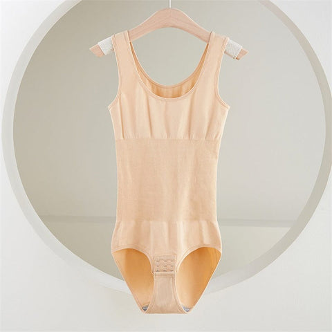 CurvyPower | Be You ! bodysuit Nude / XS/S Sculpting Thong With Snaps Slimming Bodysuit