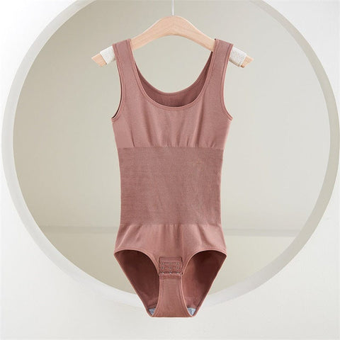 CurvyPower | Be You ! bodysuit Pink / XS/S Sculpting Thong With Snaps Slimming Bodysuit