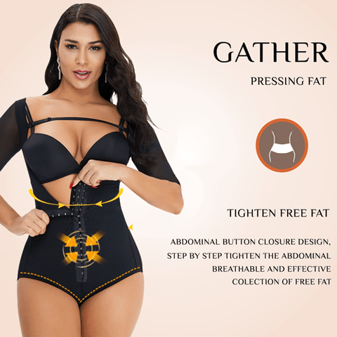 CurvyPower | Be You ! bodysuit Plus Size Front Closure Hip Lifting Solid Lace Bodysuits Shapewear