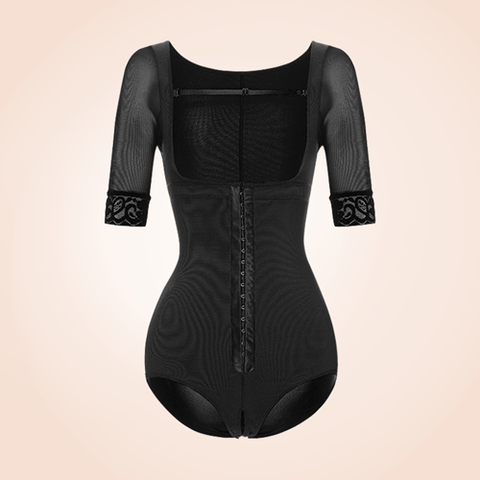 CurvyPower | Be You ! bodysuit Plus Size Front Closure Hip Lifting Solid Lace Bodysuits Shapewear