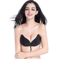 CurvyPower | Be You ! Bras A / Black Strapless Sticky Push Up Self Adhesive Invisible Bra