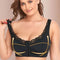 CurvyPower | UK Bras Black / S Women's Front Closure Full Coverage Wire Free Back Support Bra