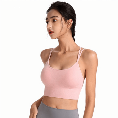 CurvyPower | Be You ! Bras High Support Criss Cross Sports Strappy Bra