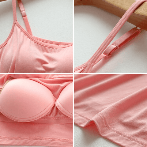 CurvyPower | Be You ! Cami Camisole Shapewear Tank Top With Built-In-Bra camisole,cami's,camisole bra,camisole with built in bra,shapewear camisole,long cami top,bra with cami,
